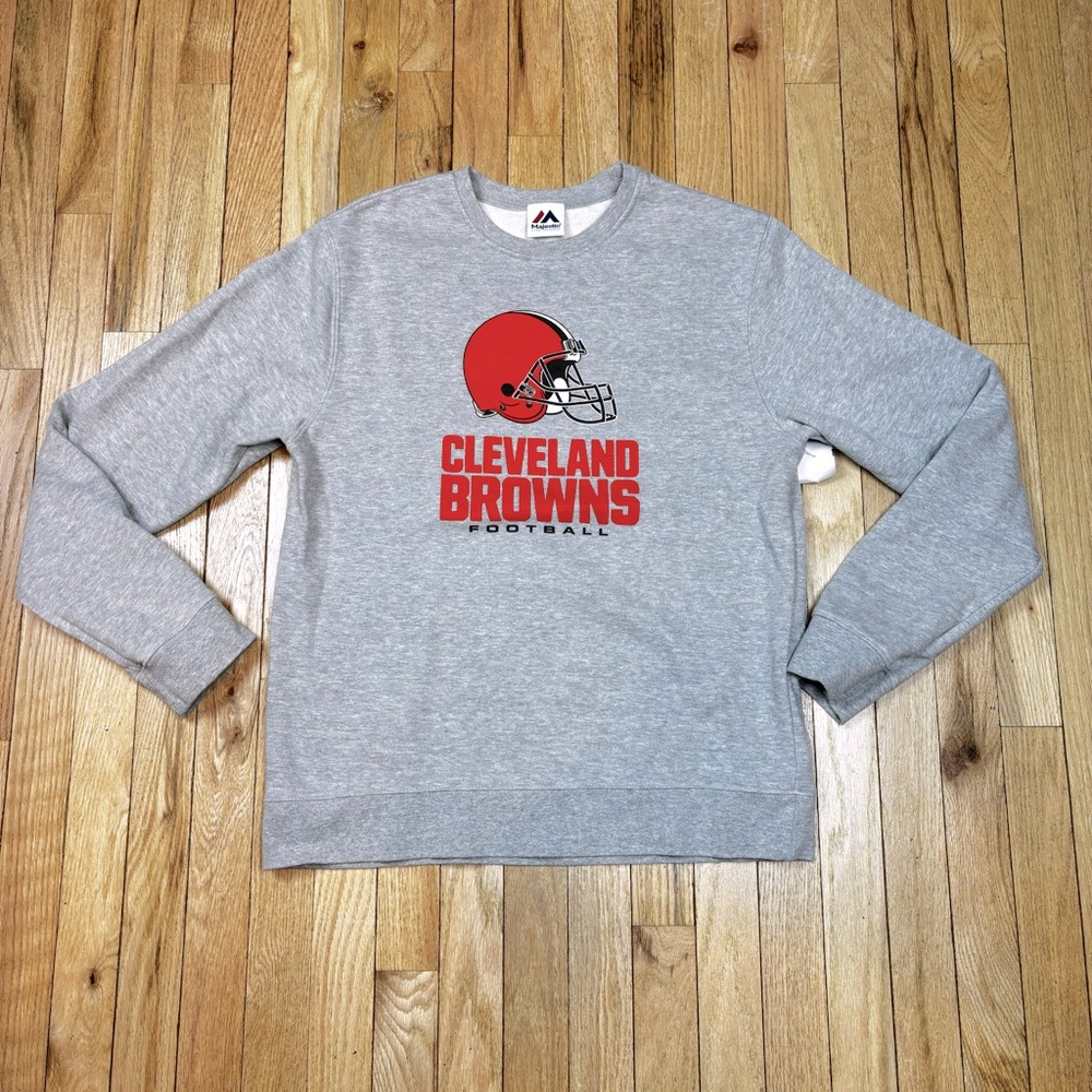 Cleveland Browns Crewneck Sweatshirt Mens Medium vintage Majestic